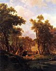 Indian Encampment, Shoshone Village by Albert Bierstadt